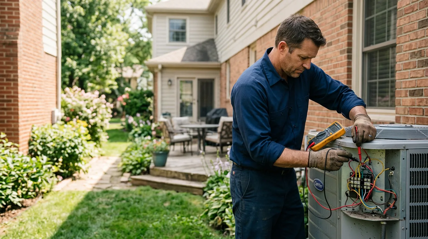 HVAC technician working near Circleville, WV